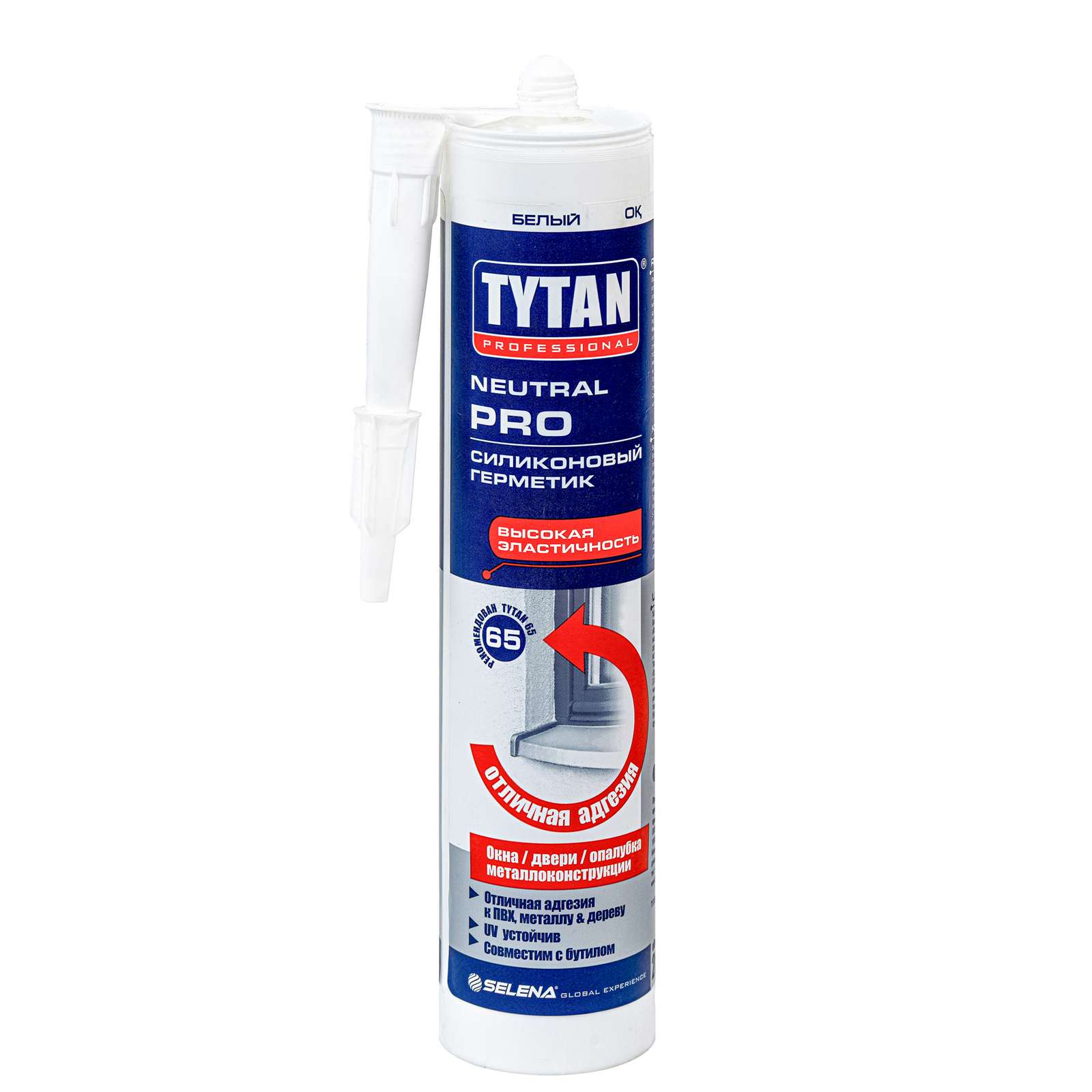 Герметик силиконовый санитарный TYTAN Professional 280мл. Белый 17974