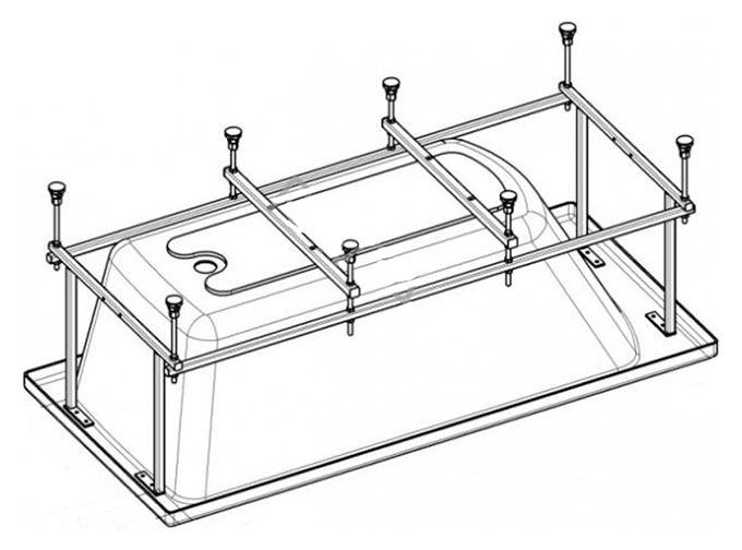 ROCA BECOOL 170х80 Монтажный комплект ZRU9302853