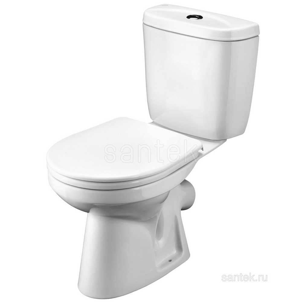 Унитаз компакт "Анимо 04" 2РА косой белый /Santek/ 1WH302134