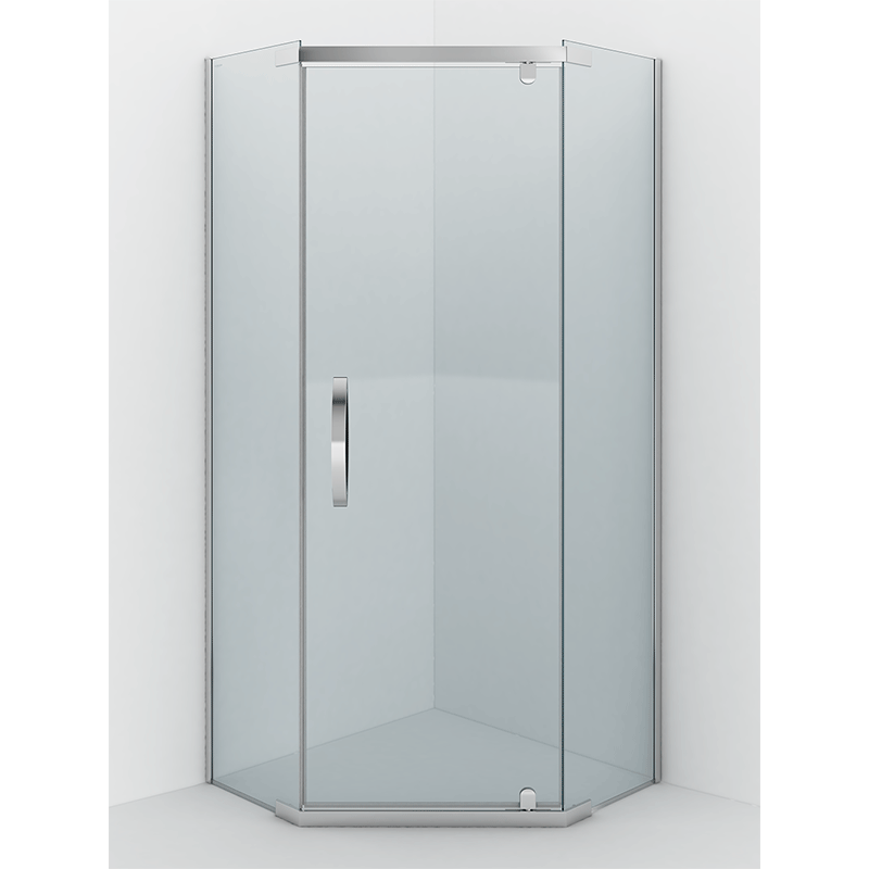 Душ. ограждение 100x100x200 ALEX BAITLER AB215-100 пятиугольное. Прозрачное
