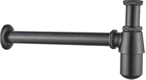 470F Accoona Сифон для умывальника ЧЕРНЫЙ 