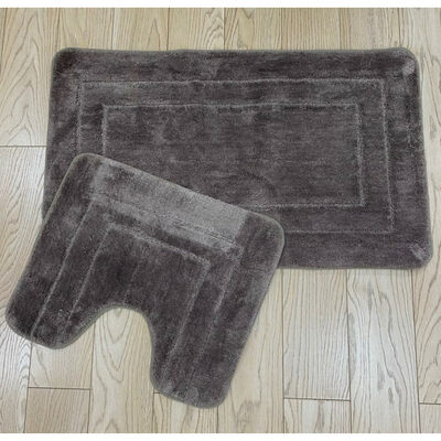 Коврик для ванной 2 предм. ZALEL EXCLUSION 60х100 + 50х60 Coffee