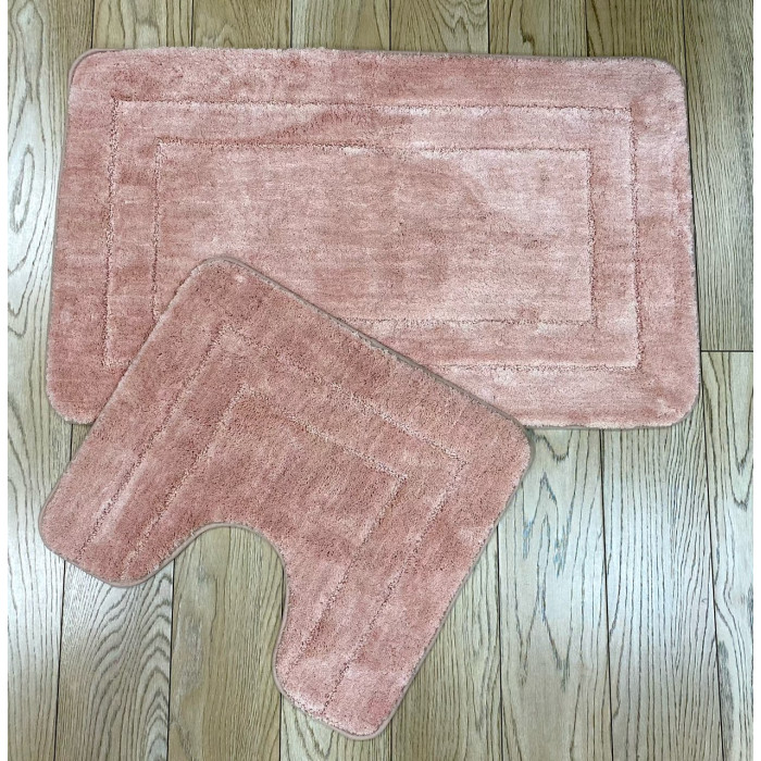 Коврик для ванной 2 предм. ZALEL EXCLUSION 60х100 + 50х60 pink