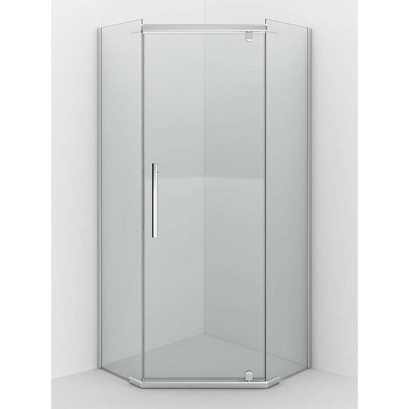 Душ. ограждение 90x90x200 ERLIT ER10109V-C1 пятиугольное. Прозрачное стекло