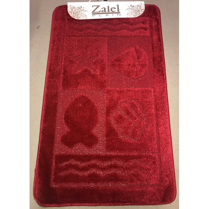 Коврик для ванной 1-пр ZALEL 60x100 BORDO