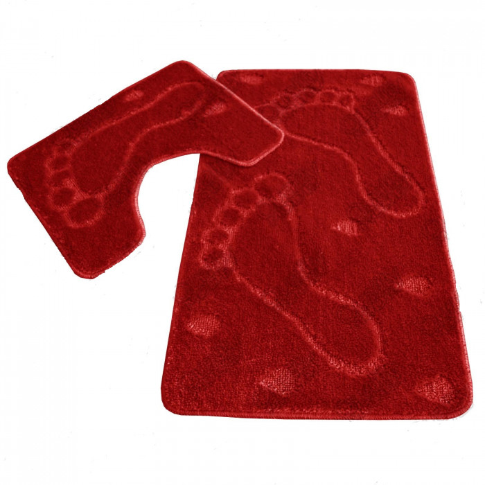 Ковриков набор 2-пр ZALEL 55х85 45х55 RED
