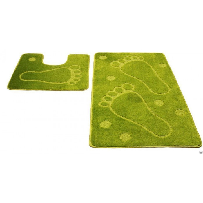 Ковриков набор 2-пр ZALEL 60х100 50х60 L.GREEN
