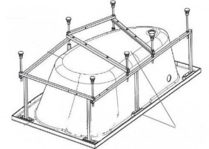ROCA WELNA 160х100L Монтажный набор левый ZRU9302999