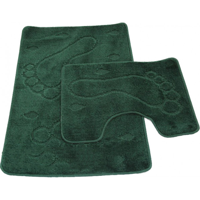 Ковриков набор 2-пр ZALEL 55х85 45х55 D.GREEN
