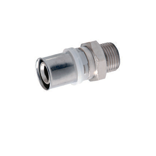 Пресс соединитель S16X1/2"M  "ViEiR" (250/10шт)