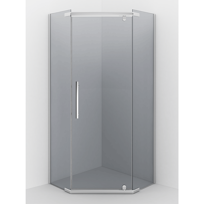 Душ. ограждение 100x100x200 ERLIT ER10110V-C4 пятиугольное. Тонированное стекло