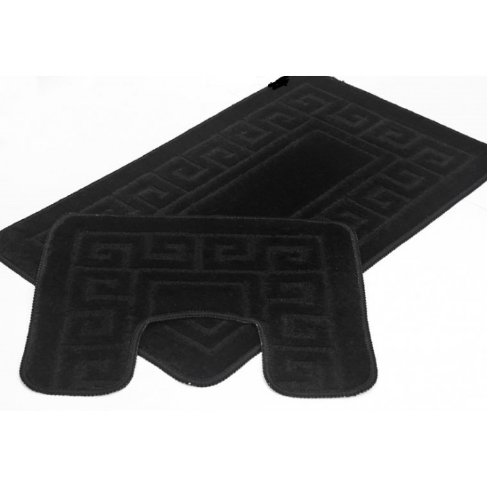 Ковриков набор 2-пр ZALEL 55х85 45х55 BLACK