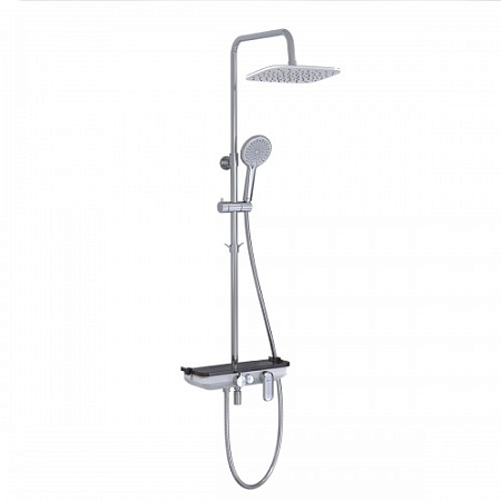 *LeMark LM7012C TROPIC Смеситель д/ванны с верхней душевой лейкой "Тропический дождь" 4-ф** 